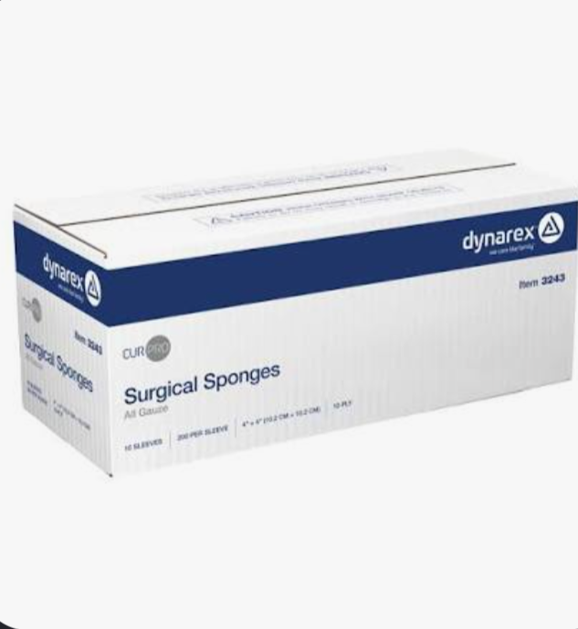 Gauze, Non-Sterile, 4"x 4" 8 Ply, 200/Pack