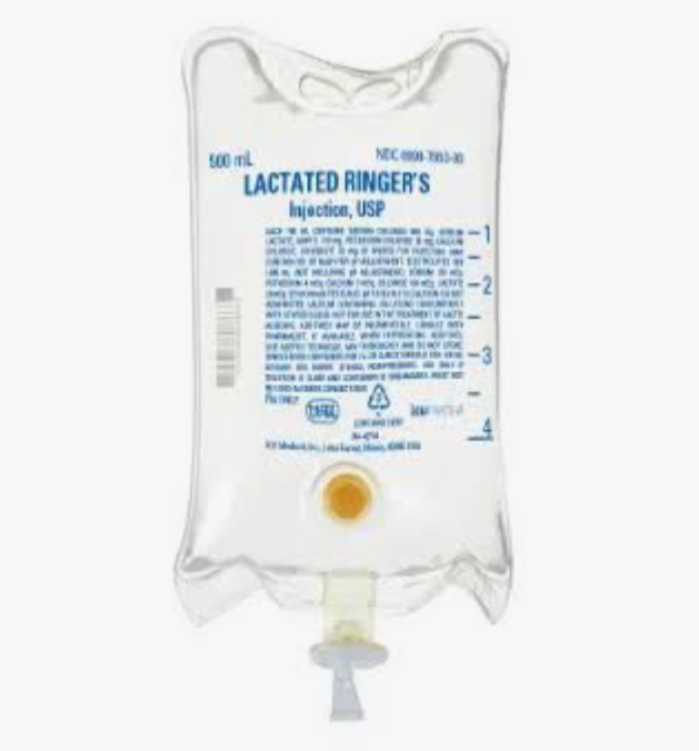 500 mL, Lactated Ringers (LR), ICU Med, 24/Box, NDC: 0990-7953-03