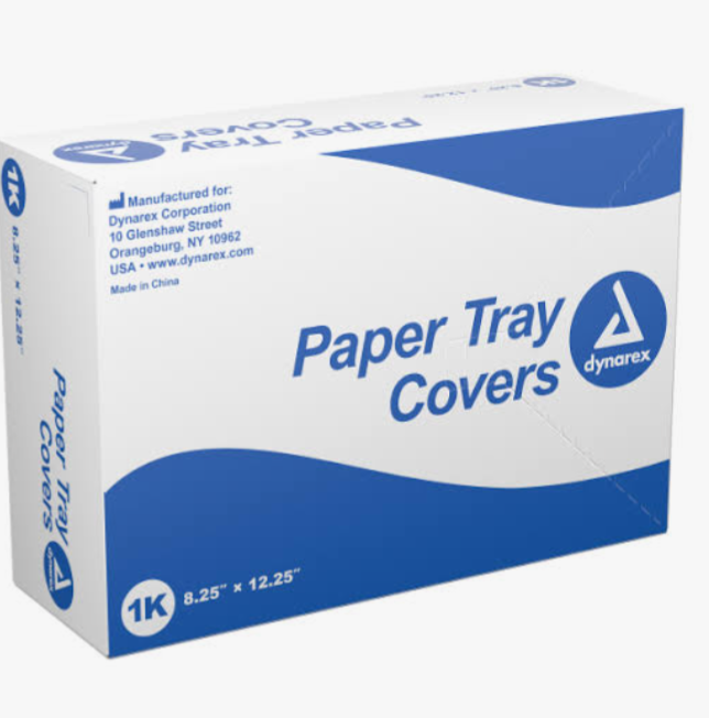 Paper Tray Covers, 8.25" x 12.25" White, Box/1,000