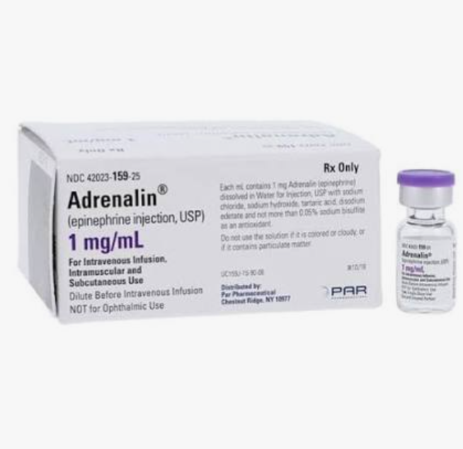 Adrenalin (Epinephrine) Kit, NDC: 42023-159-25