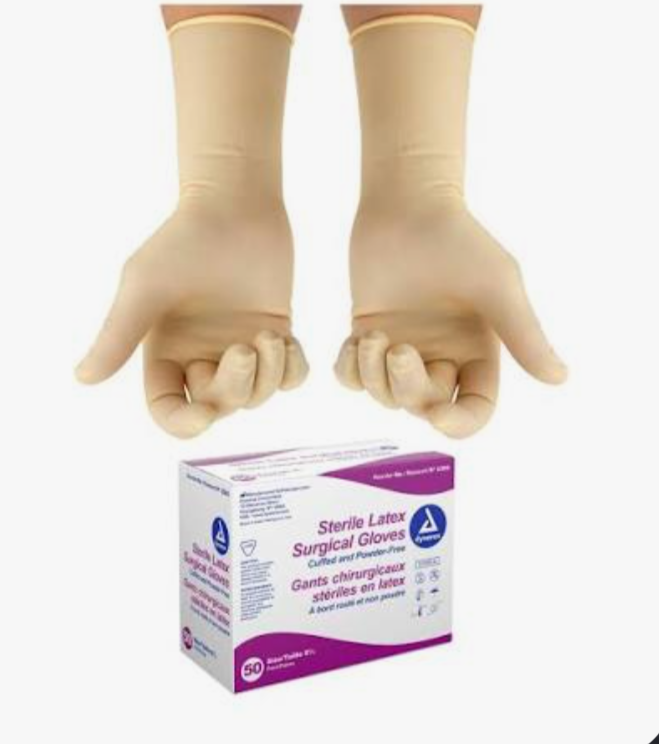 8.5, Surgical Gloves, 50 Pairs