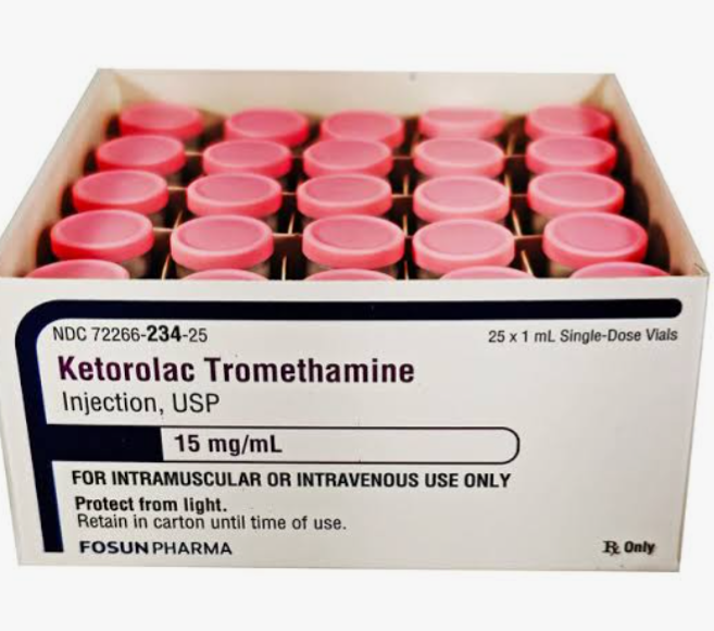 Ketorolac Tromethamine (Toradol), Each, 15mg/1mL Vials, NDC: 72266-0234-01