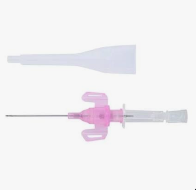 22G x 1", Introcan, Box/50, IV Catheter, Non Blood Control
