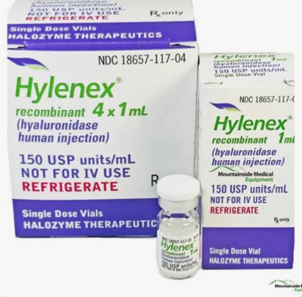 Hylenex Hyaluronidase, Human Recombinant, PF 150 Unit / mL Injection, 4-pack NDC: 18657-117-04