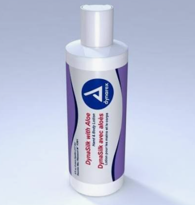 DynaSilk Hand and Body Lotion With Aloe 8 oz. Bottle, Each