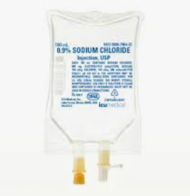 100 mL, 0.9% Sodium Chloride (NS), 48/Box, ICU Med, NDC: 0990-7984-23