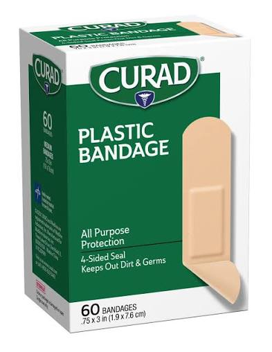 Plastic Bandages 3/4" x 3", 60/bx