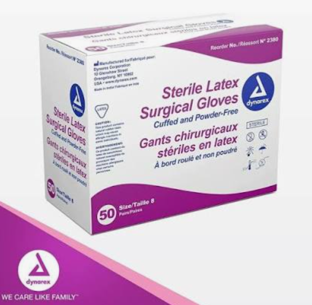 8, Surgical Gloves, 50 Pairs