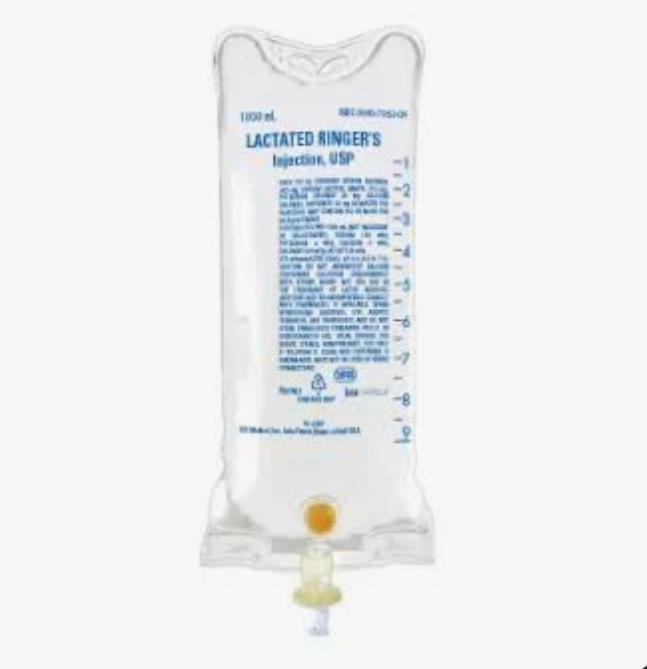 1000 mL, Lactated Ringers (LR), ICU Med, 12/Box, (1L) NDC: 0990-7953-09