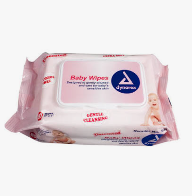 Unscented Baby Wipes 5" x 7" - 80 Wipes/ Soft Pack