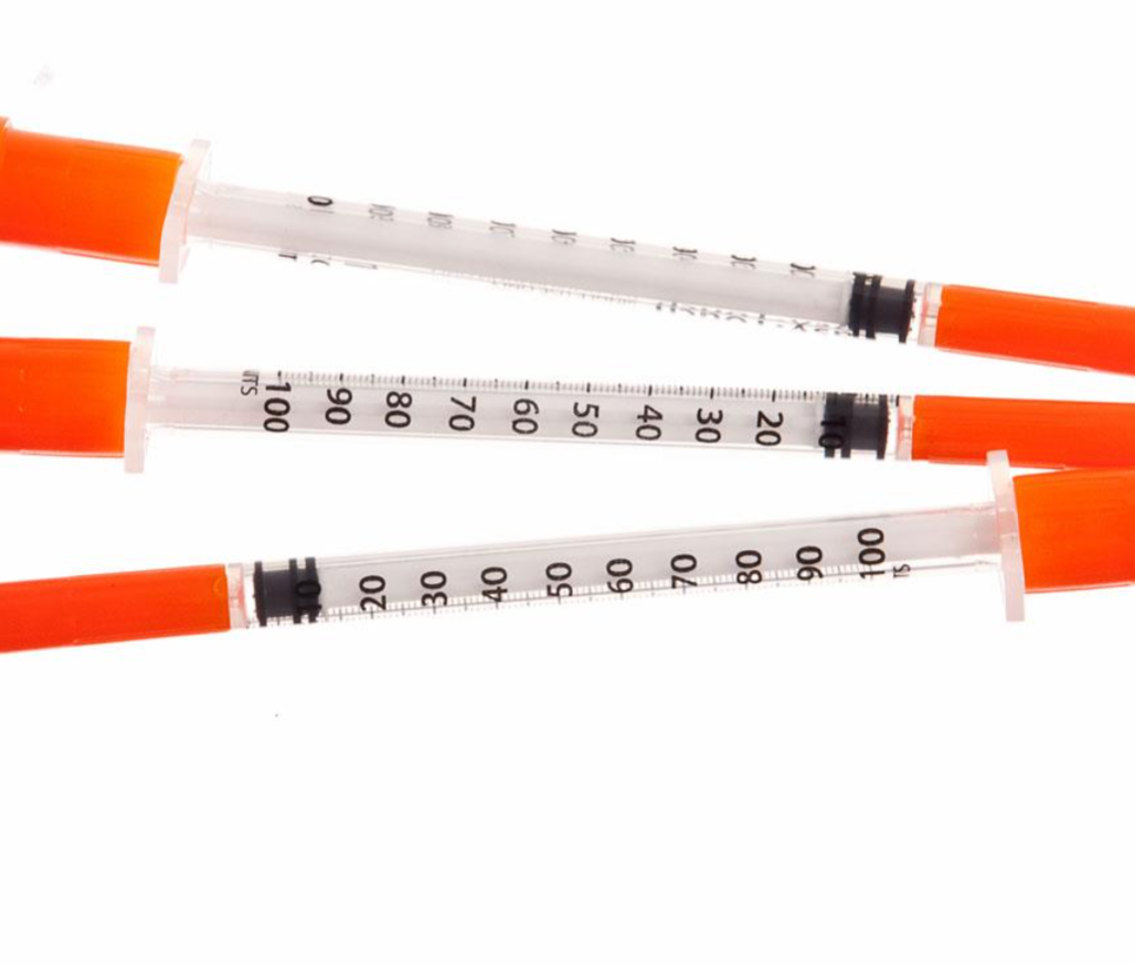 0.5mL, 28G x 0.5", Insulin Syringes, EasyTouch