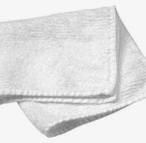 Basic 100% Cotton Terry Hand Towel, White, 16" x 27", 2.62 lb./12/Pack