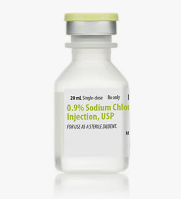 20 mL, 0.9% Sodium Chloride Injection, USP, NDC: 00409-4888-20
