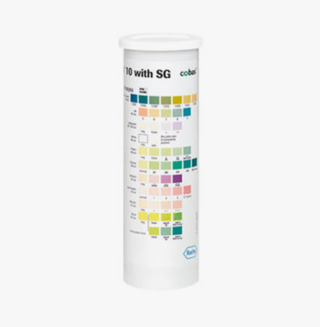 Urine Strip 10 Test, Bottle/100 Strips (Leukocytes, Nitrite, Urobilinogen, Protein, ph, Blood,