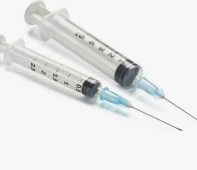 Syringes 3 mL Luer-Lock with 21G x 1" Hypodermic Needle, Nipro, Box/100